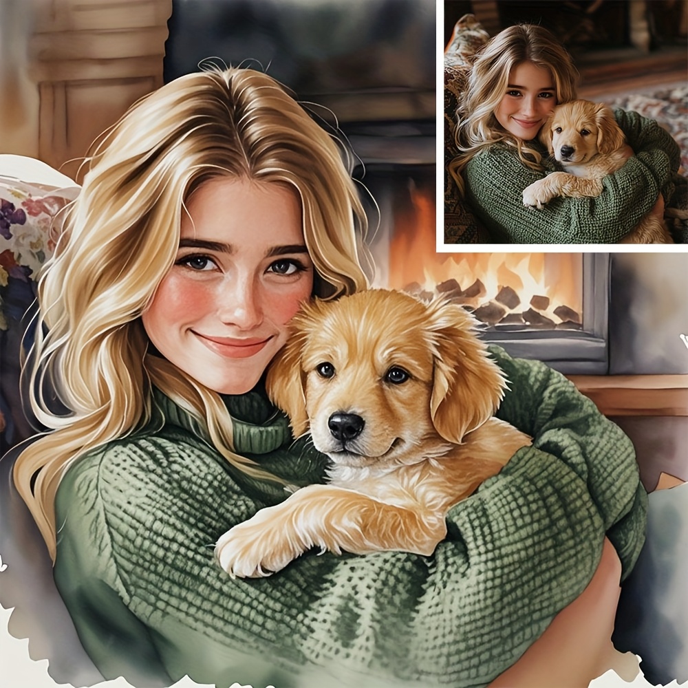 Pet Portrait Custom - Spersonalizowany obraz na płótnie z własnym