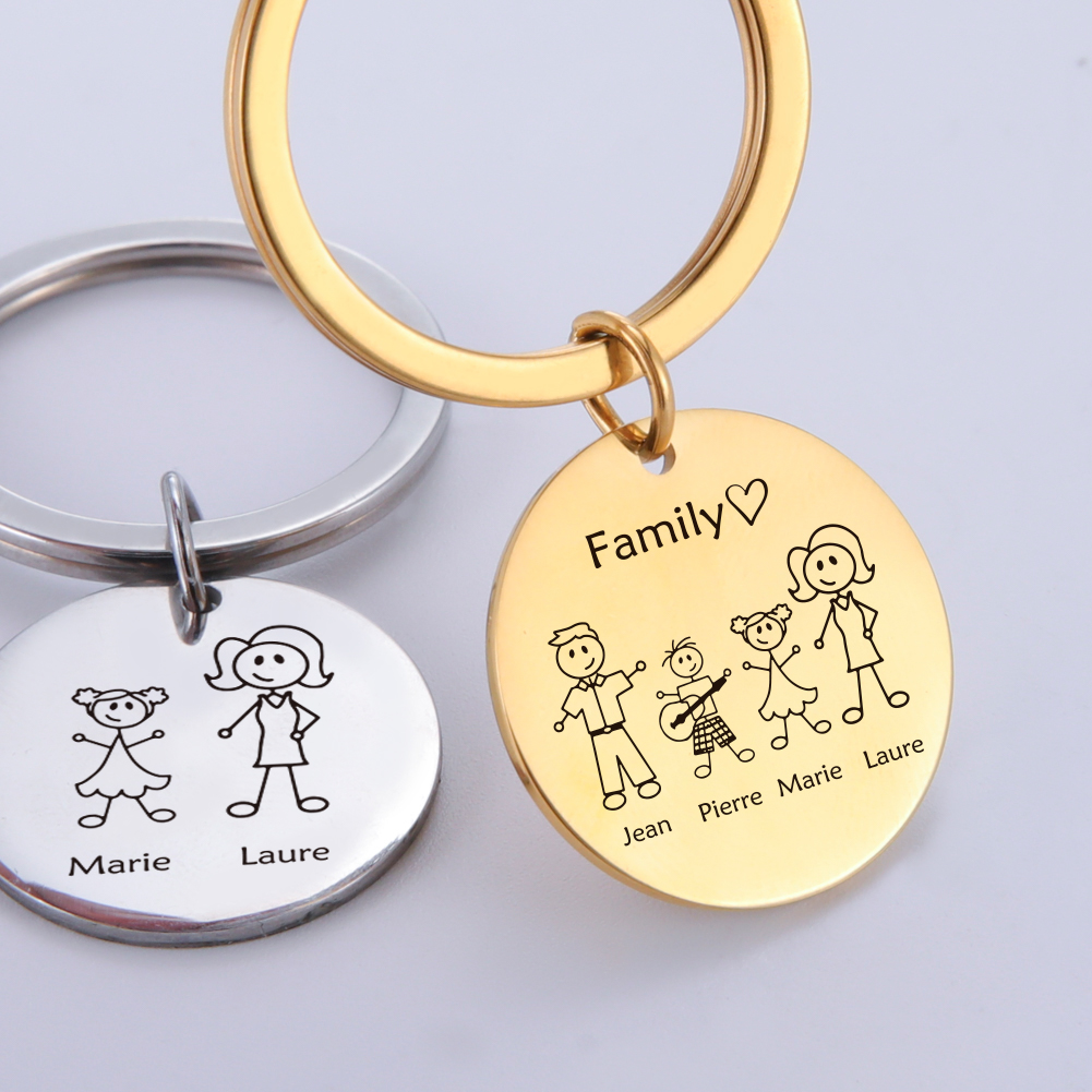 Personalizowany brelok rodzinn – Initial Ring Custom recenzja i cena
